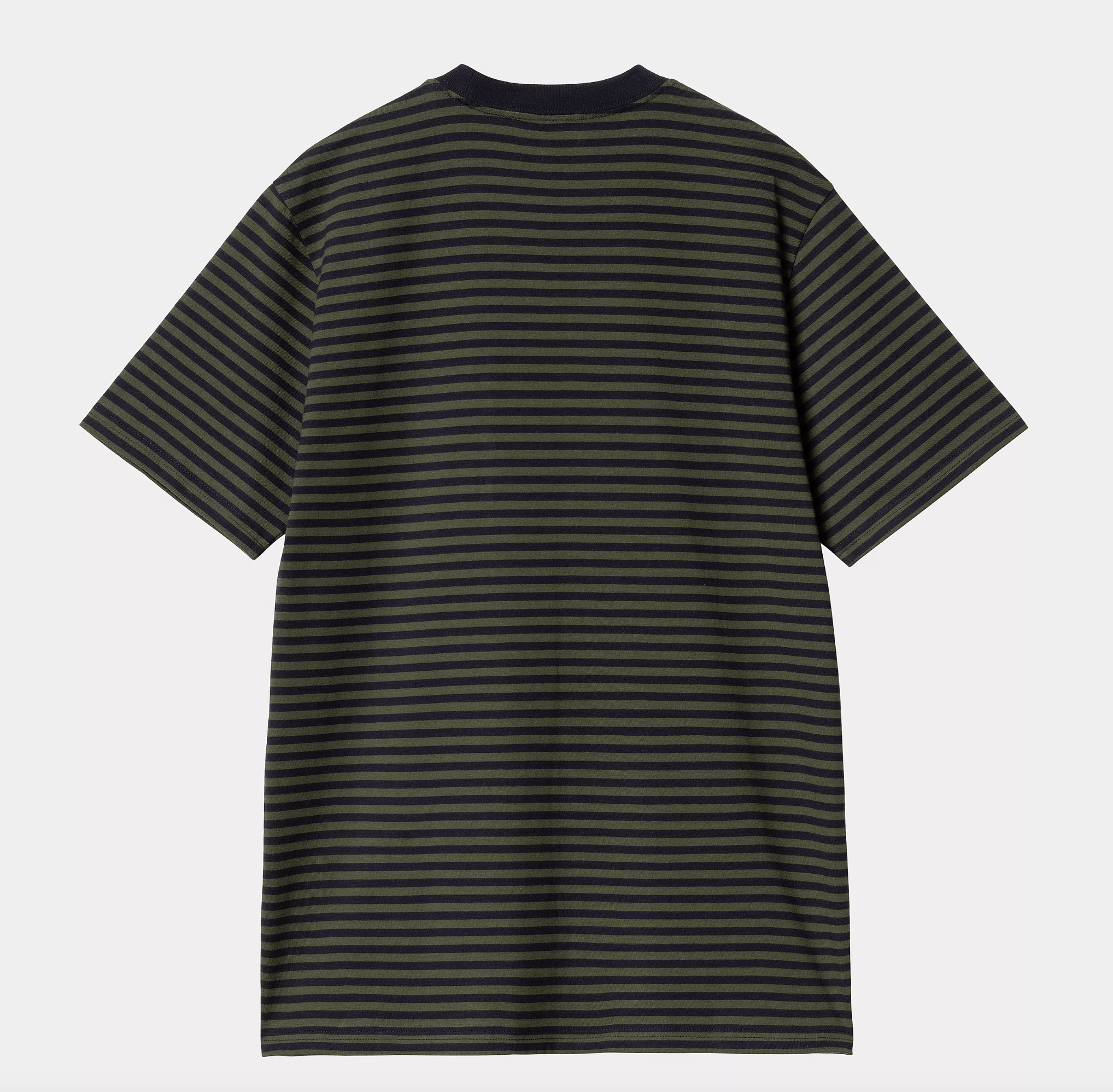 Camiseta Carhartt WIP Verner Pocket - Verner Stripe/Dark Navy/Office Green