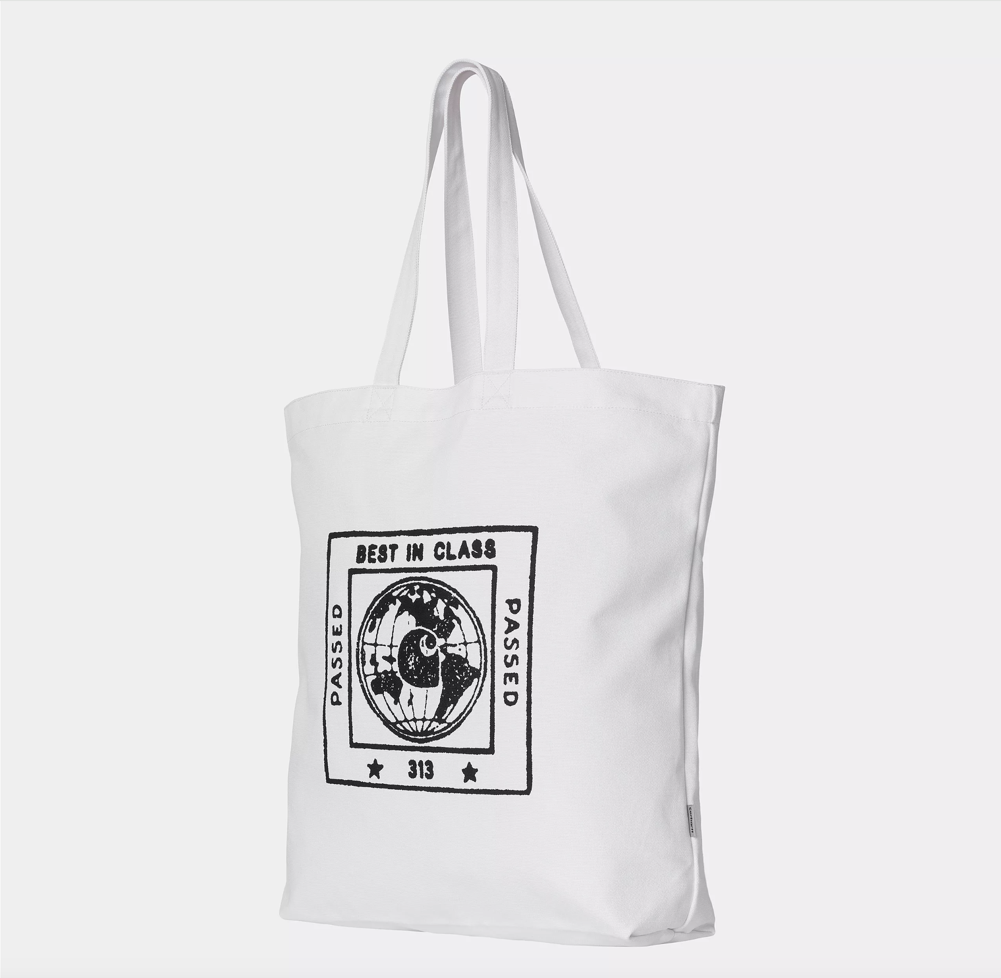 Bolso Tote Carhartt WIP Stamp - White/Black