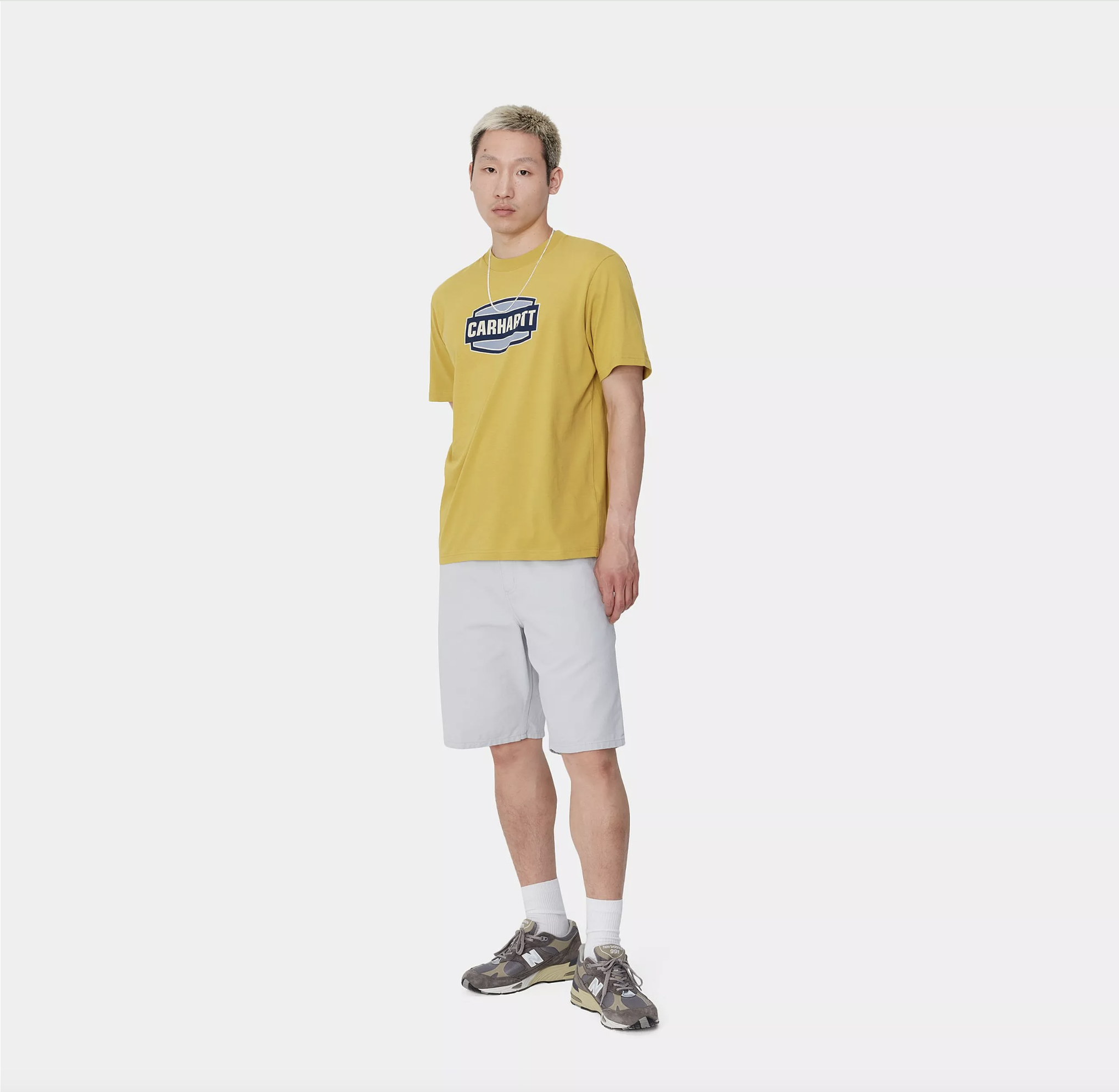 Camiseta Carhartt WIP Press Script - Golden Olive