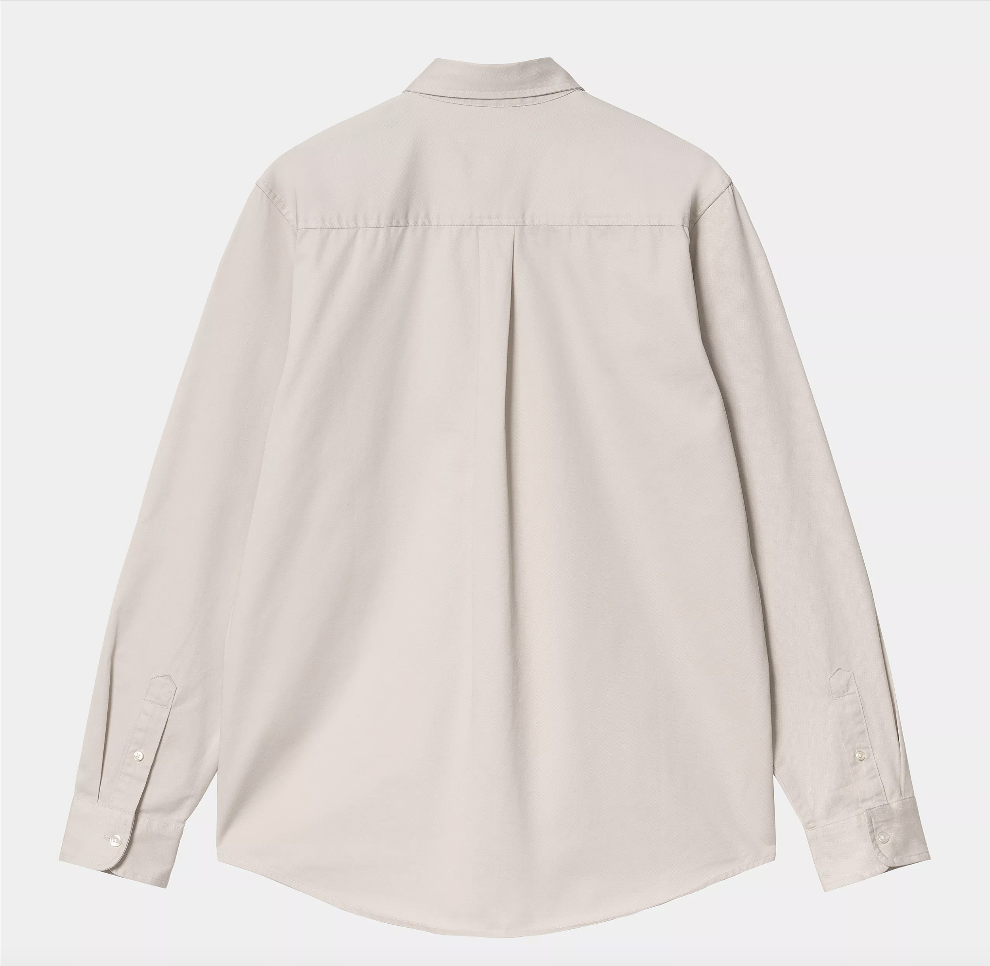 Camisa Carhartt WIP L/S Madison - Moonbeam/Black
