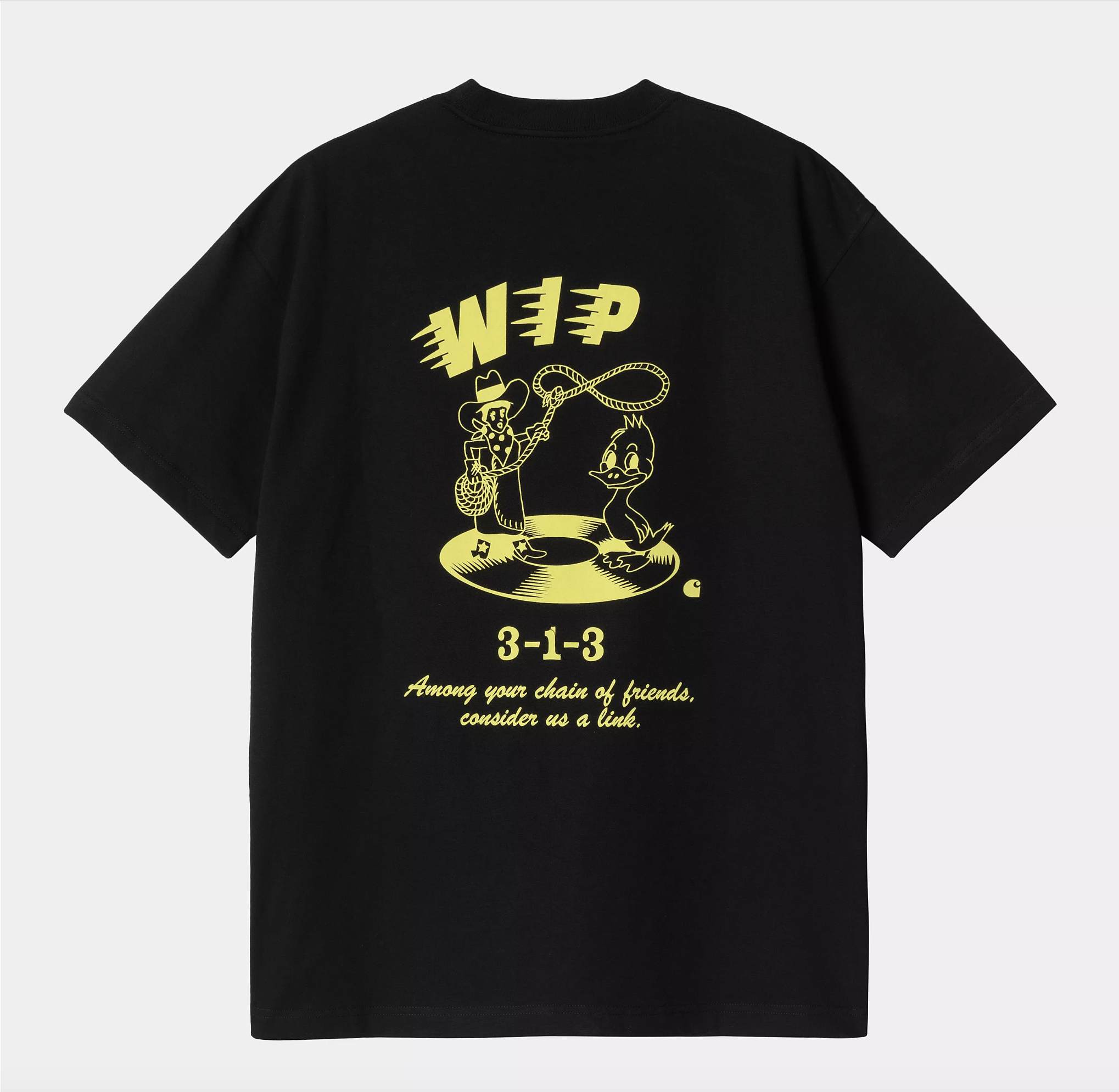 Camiseta Carhartt WIP Friendship - Black/Yellow