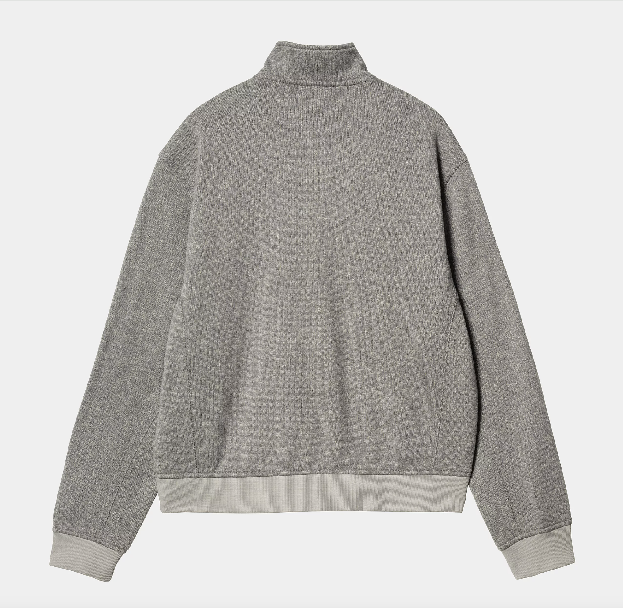 Polar Carhartt WIP Luther Half Zip - Misty Grey Heather