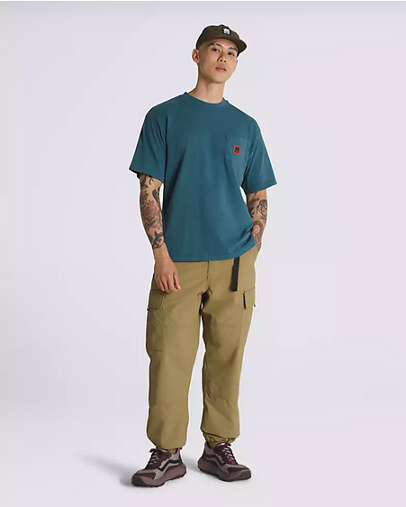 Camiseta Vans MTE Logo Crestline Loose Pocket - Stargazer Blue