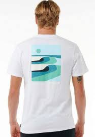 Camiseta Rip Curl Surf Revival Lined Up - White