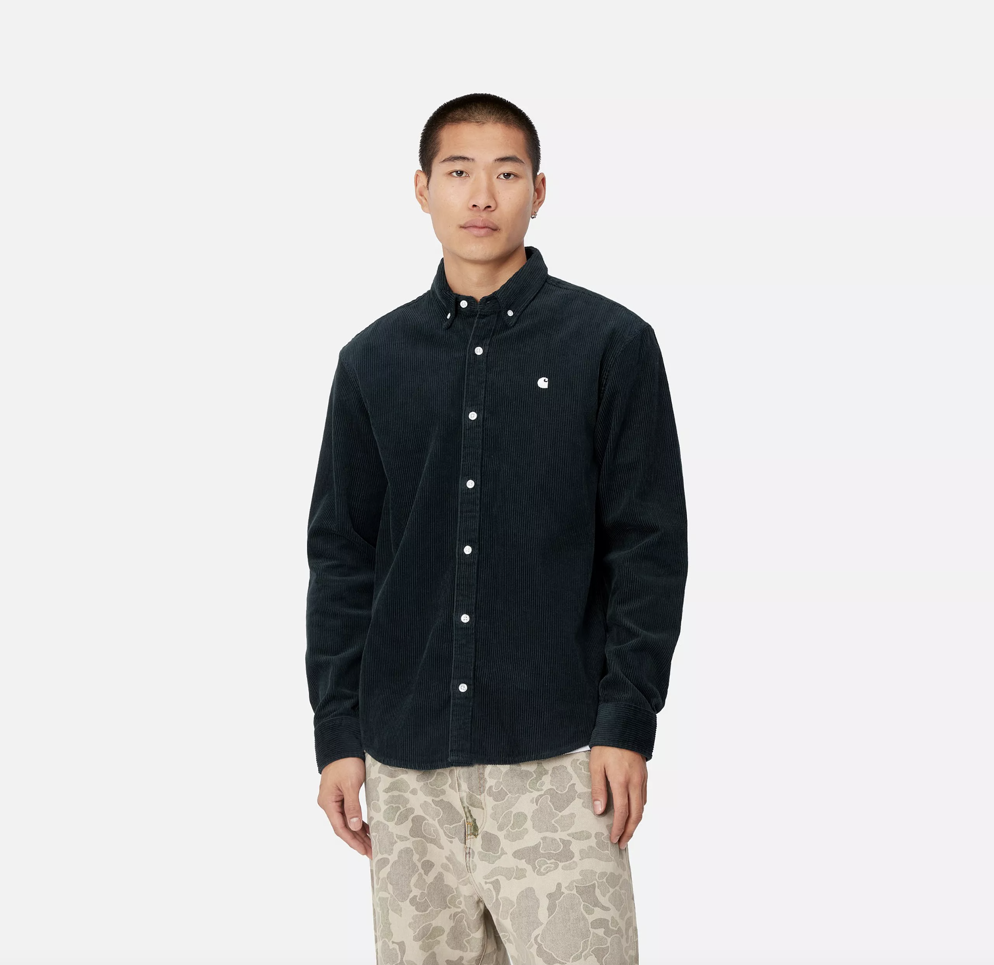 Camisa De Pana L/S Madison Cord - Duck Blue/Wax