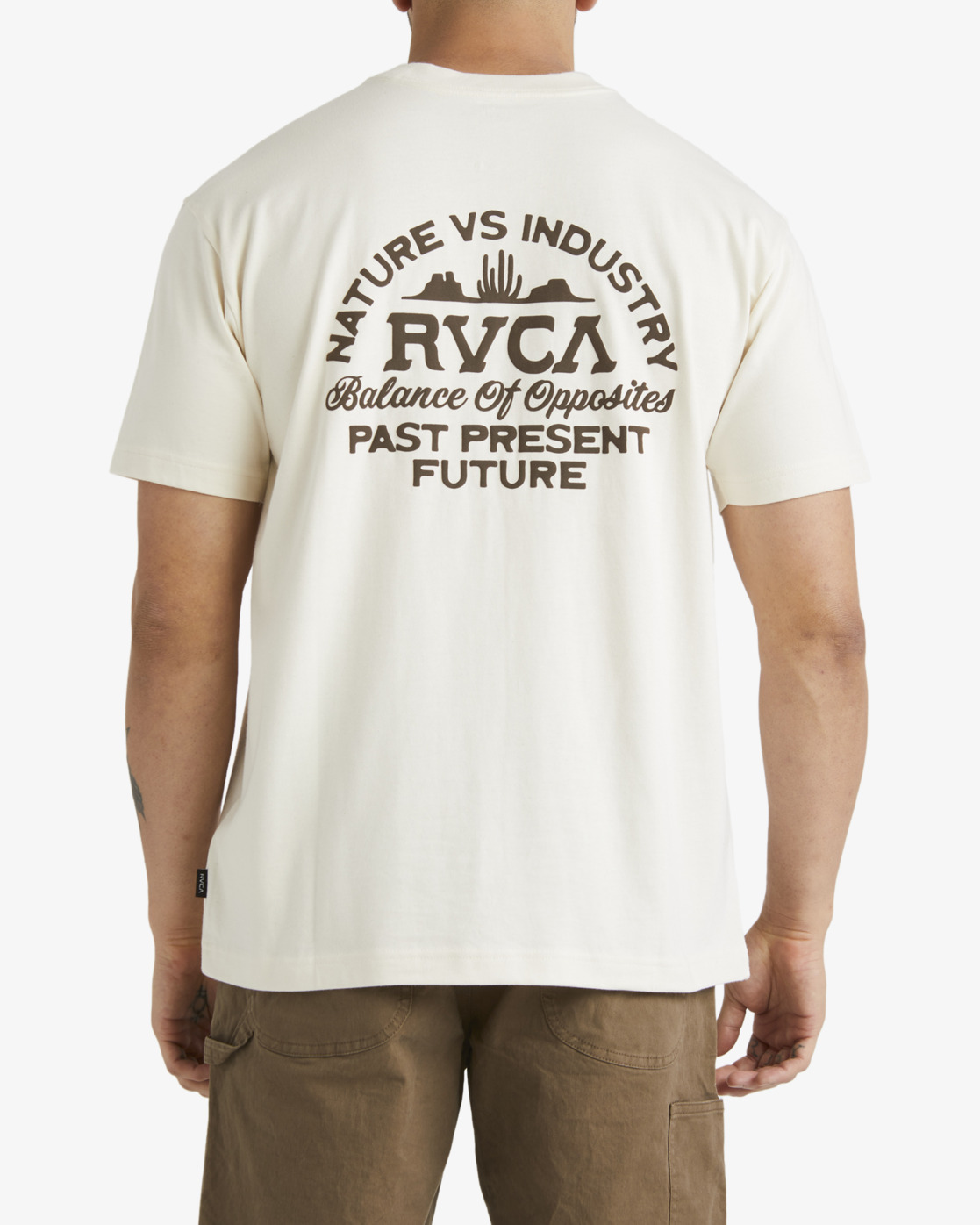Camiseta RVCA Roswell - Unbleached
