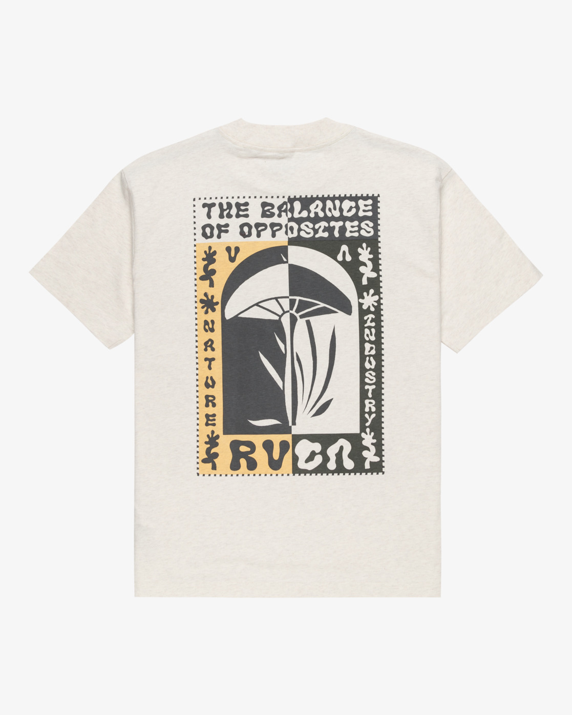 Camiseta RVCA Decoshroom - Oatmeal Heather
