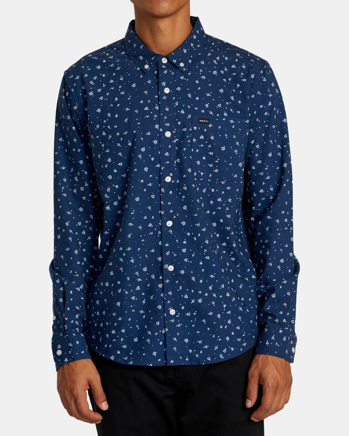 Camisa RVCA Thatll Do Print - Dark Denim