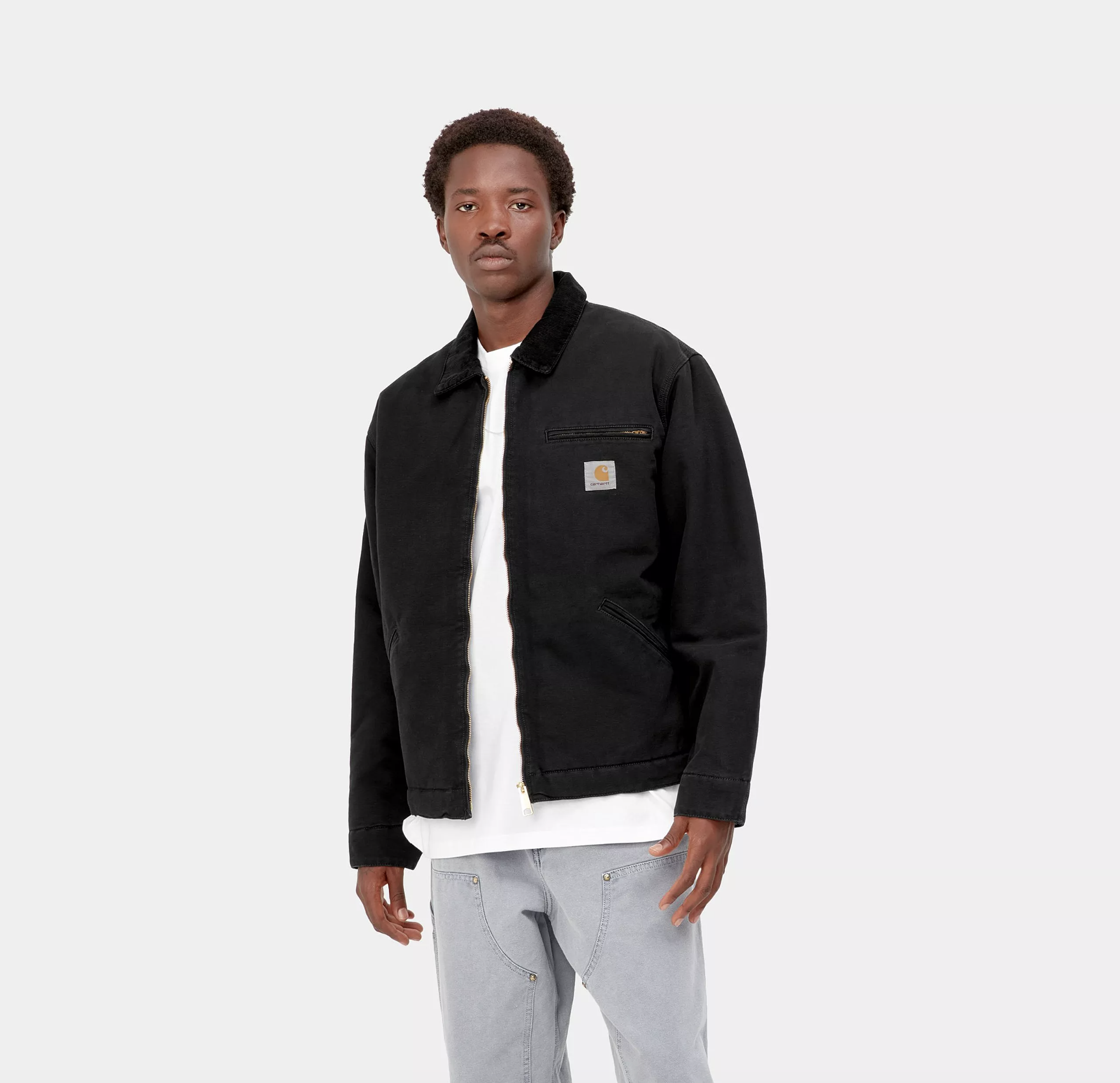 Chaqueta Carhartt WIP OG Detroit  - Black/Black/Aged Canvas