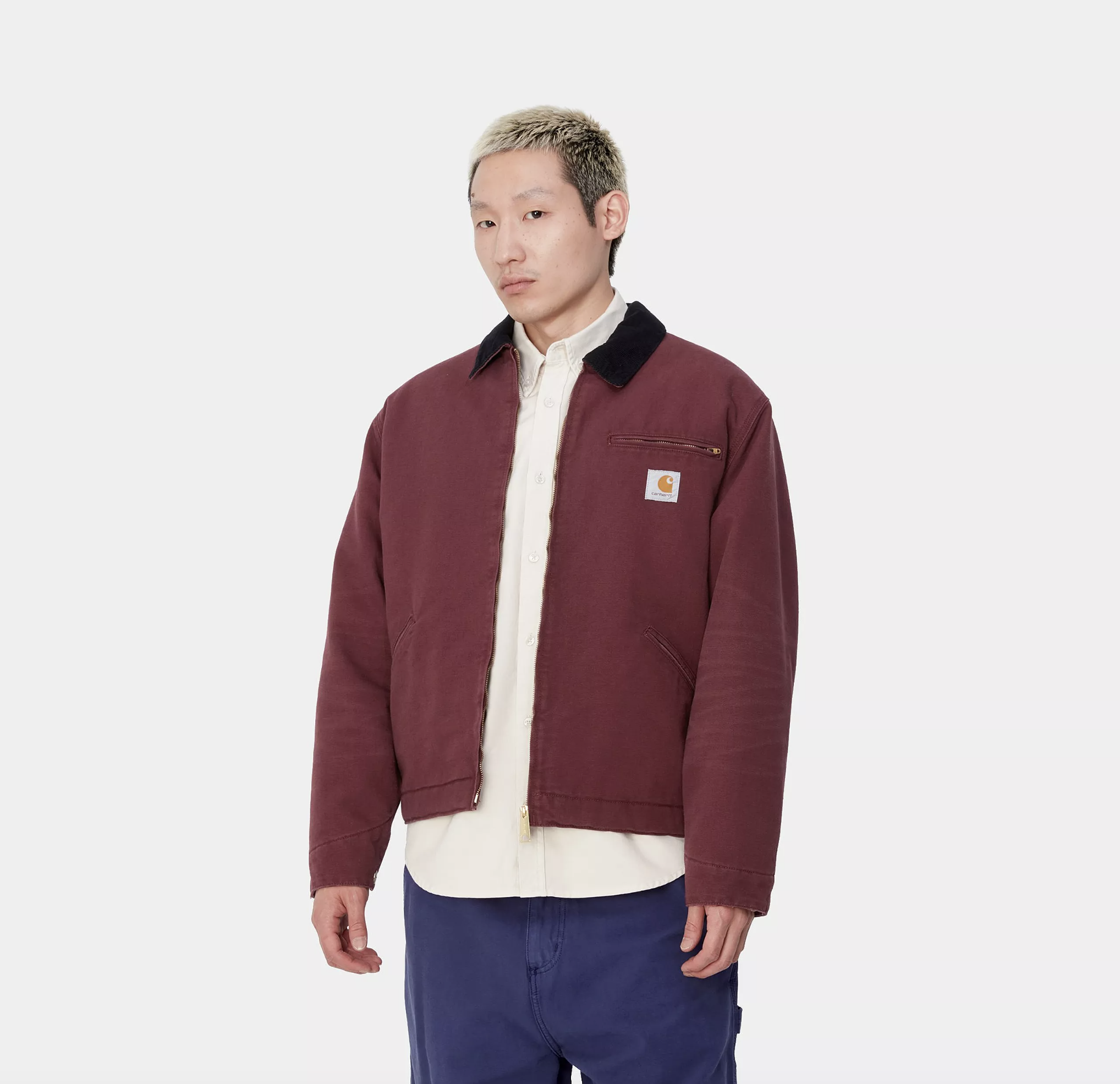 Chaqueta Carhartt WIP OG Detroit - Malbec/Black (Aged Canvas)