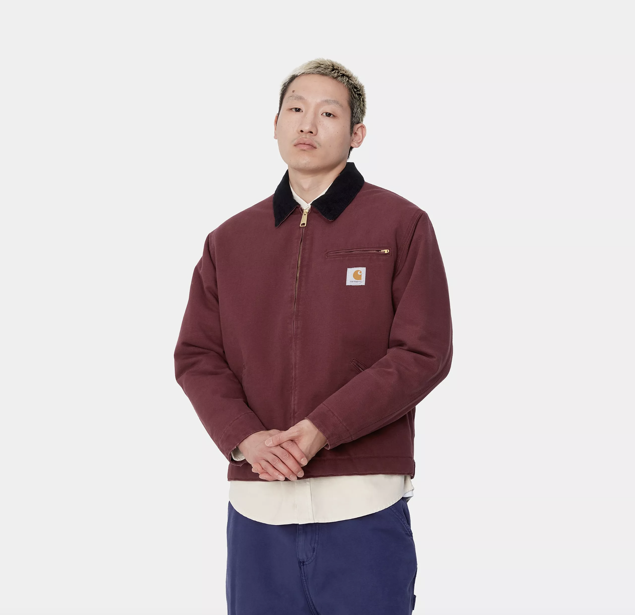 Chaqueta Carhartt WIP OG Detroit - Malbec/Black (Aged Canvas)