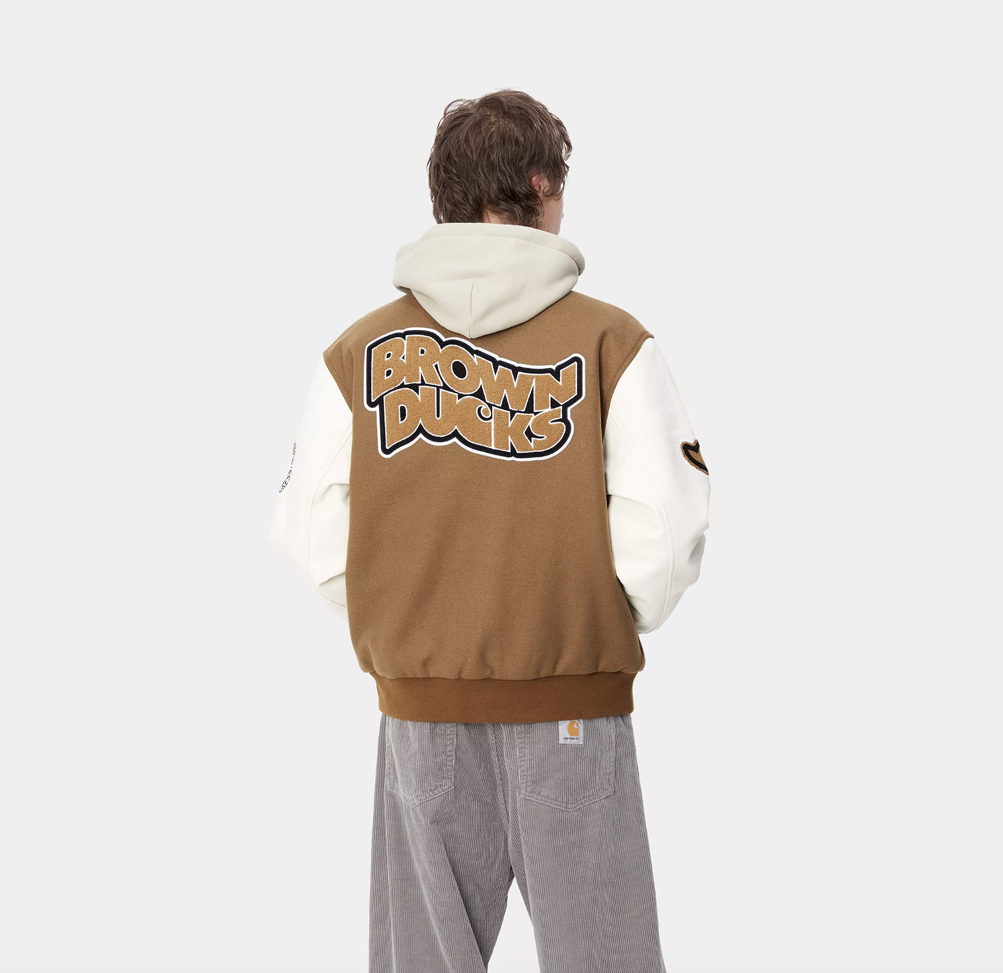 Chaqueta Bomber Carhartt WIP Brown Ducks - Hamilton Brown/Wax