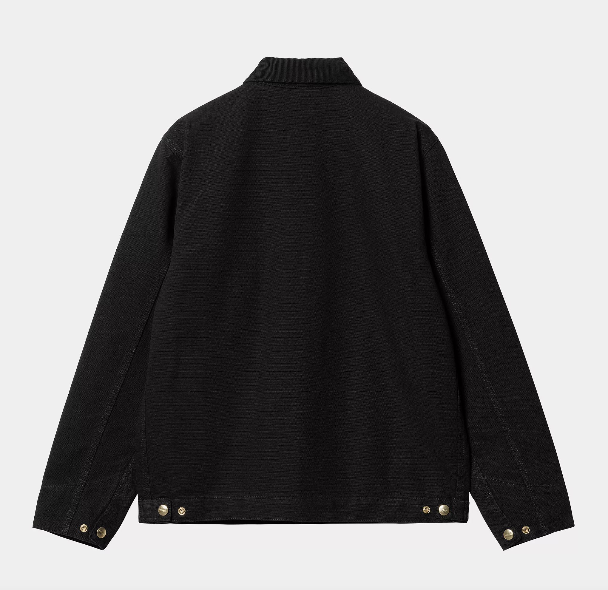 Chaqueta Carhartt WIP Detroit - Black/Black Rinsed (Sin Forro)