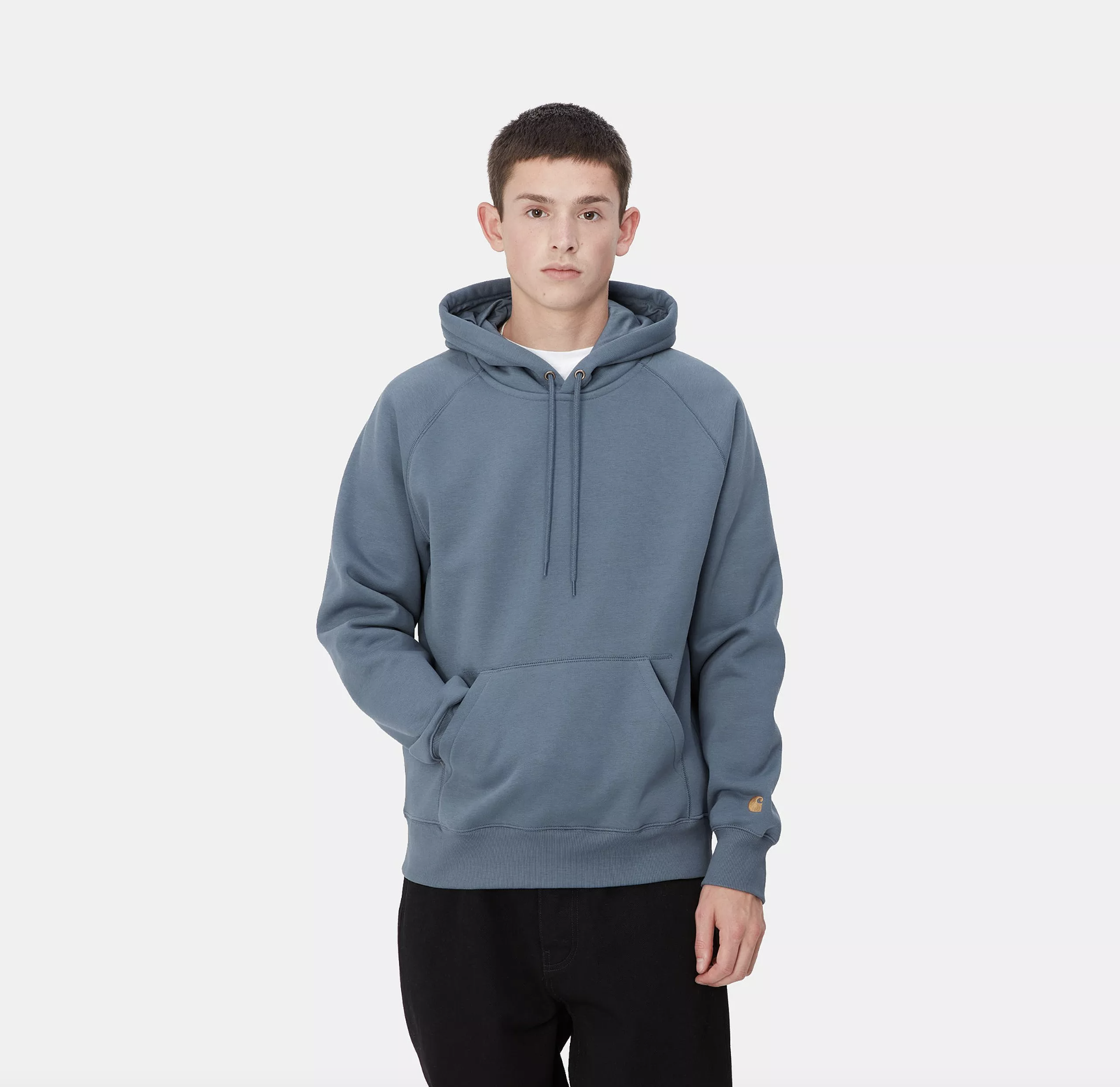 Sudadera con Capucha Carhartt Wip Chase - Positano/Gold