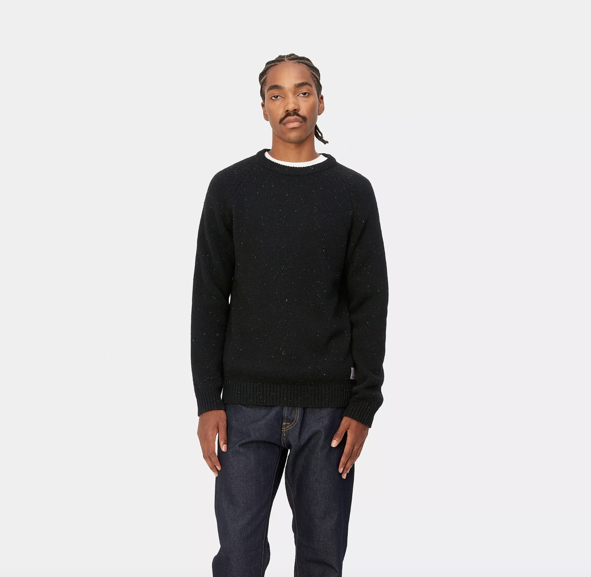Jersey Carhartt Wip Anglistic - Speckled Black
