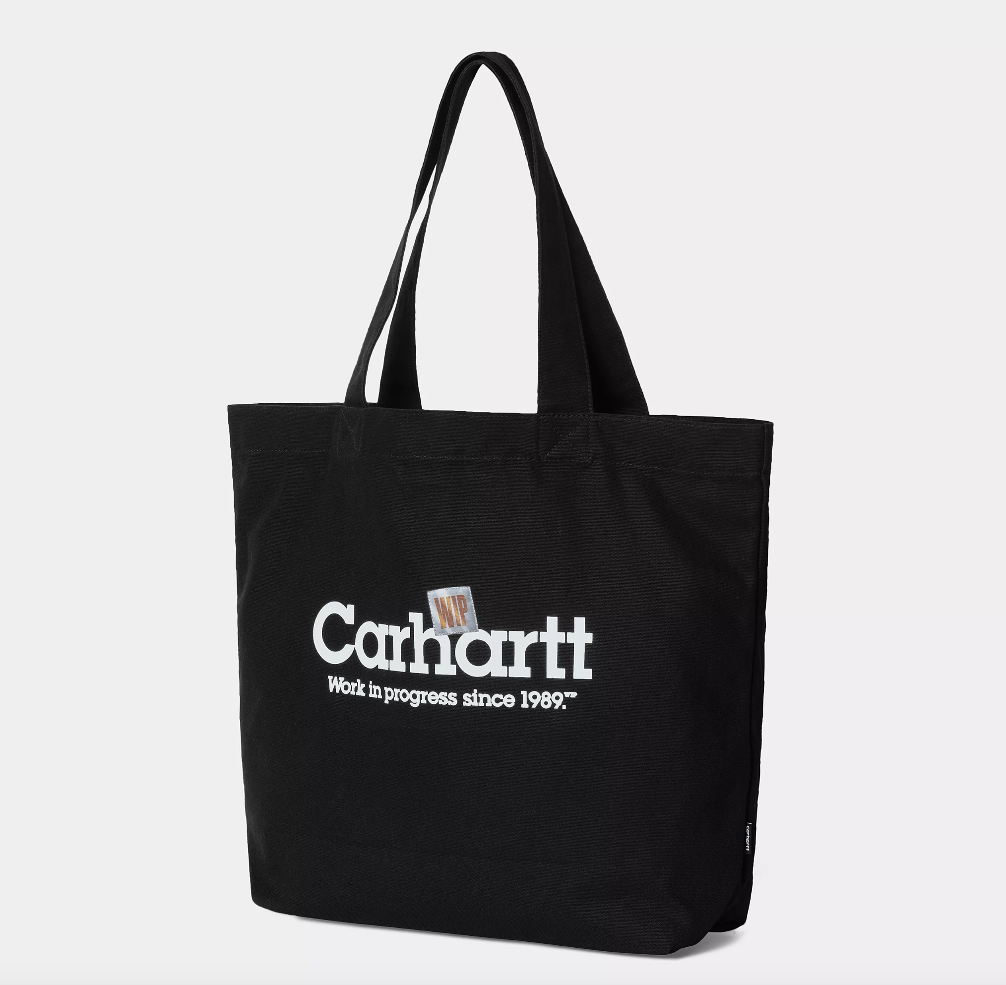 Bolso Carhartt Wip Canvas Graphic Tote Large - Label Script Print/Black