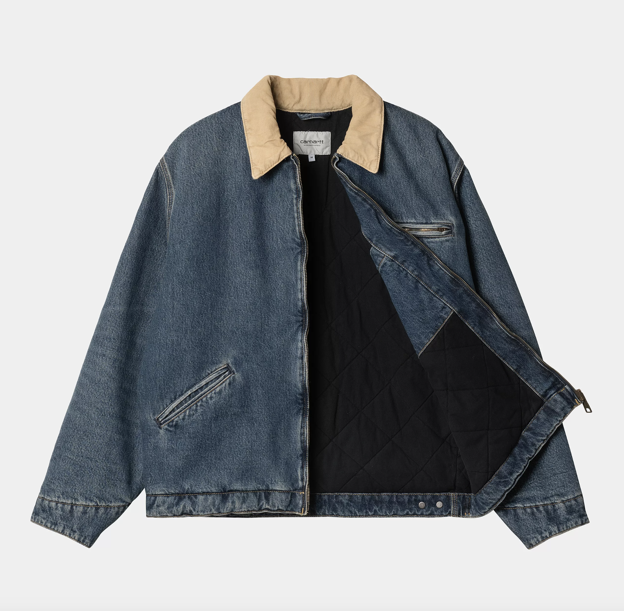 Chaqueta Carhartt WIP OG Detroit - Blue/Dusty H Brown (Worn Used Wash)