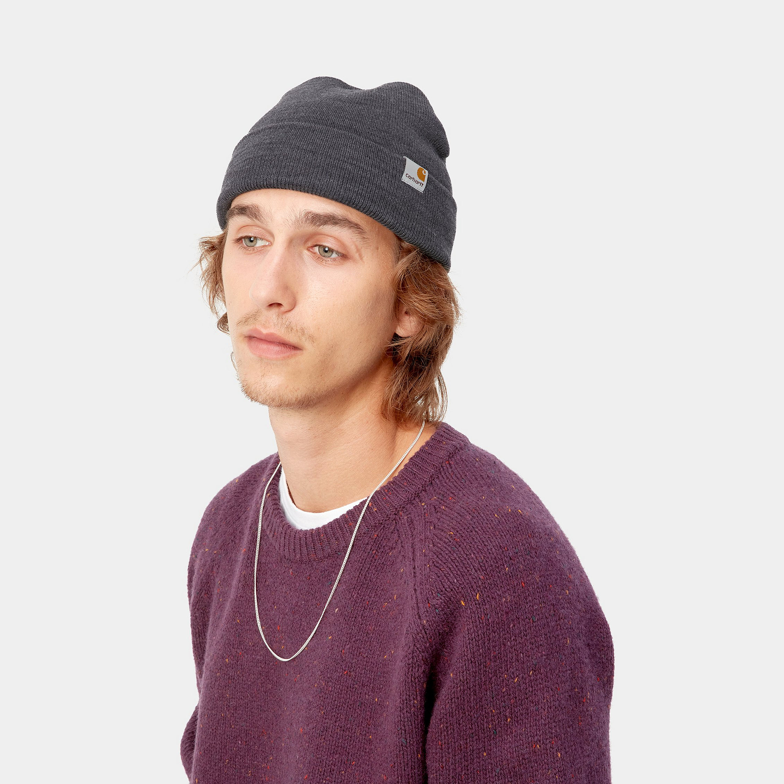Gorro Carhartt WIP Stratus Low - Dark Grey Heather