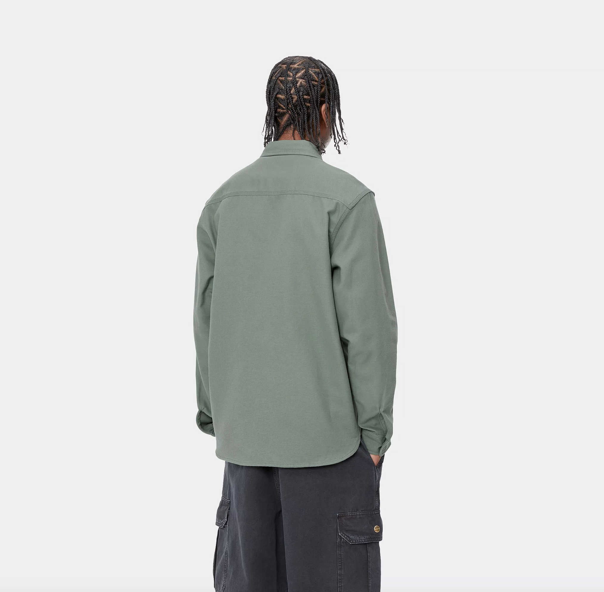 Camisa Carhartt Wip Clink Shirt - Duck Green (Rigid)