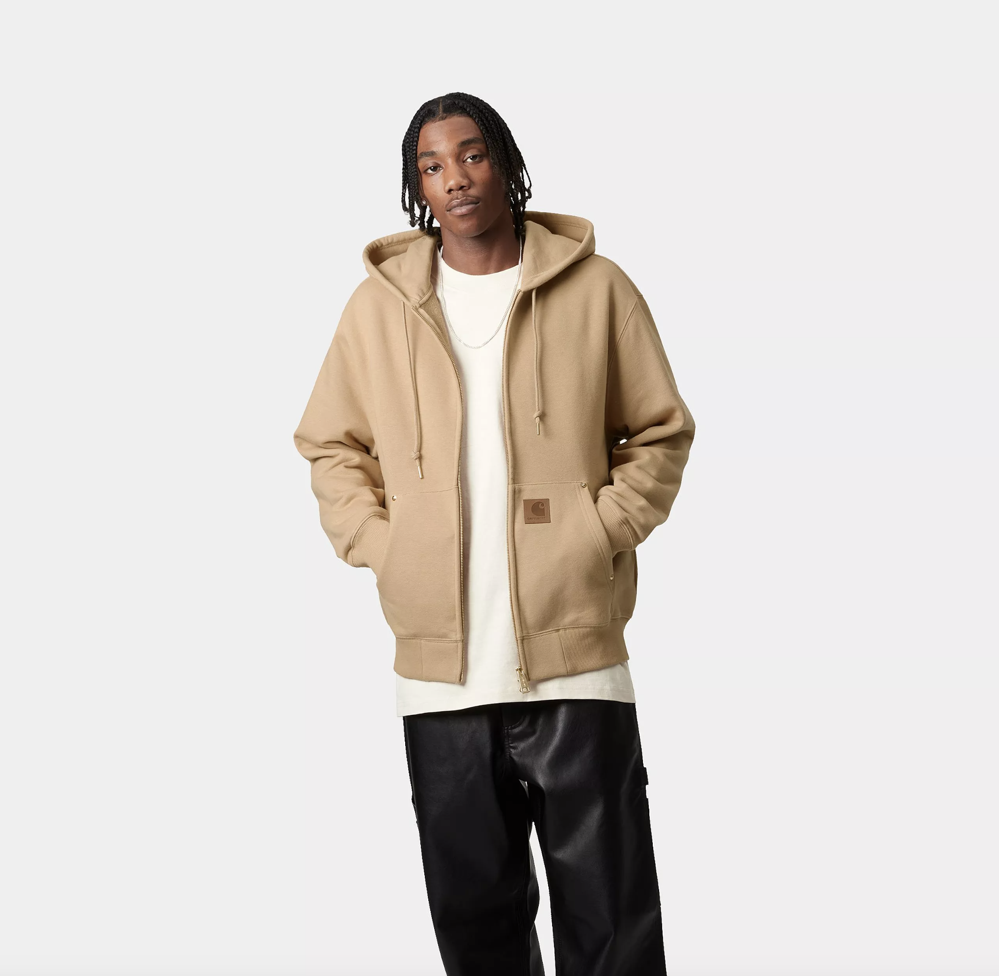 Sudadera con Cremallera Carhartt WIP Eldon - Dusty H Brown