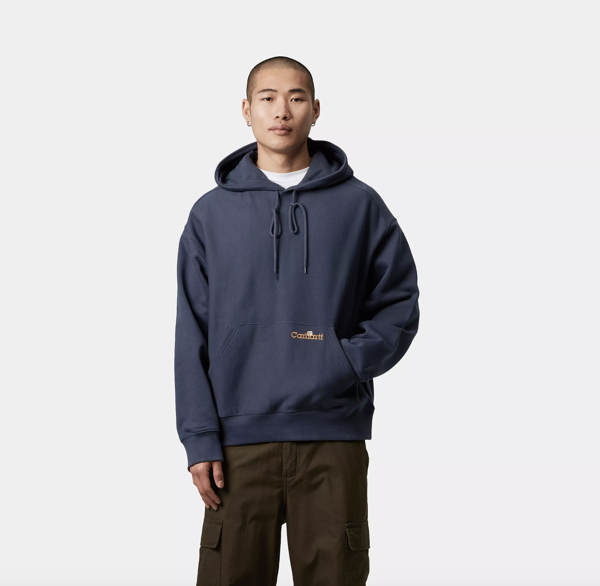 Sudadera Con Capucha Carhartt WIP Label Script - Blue