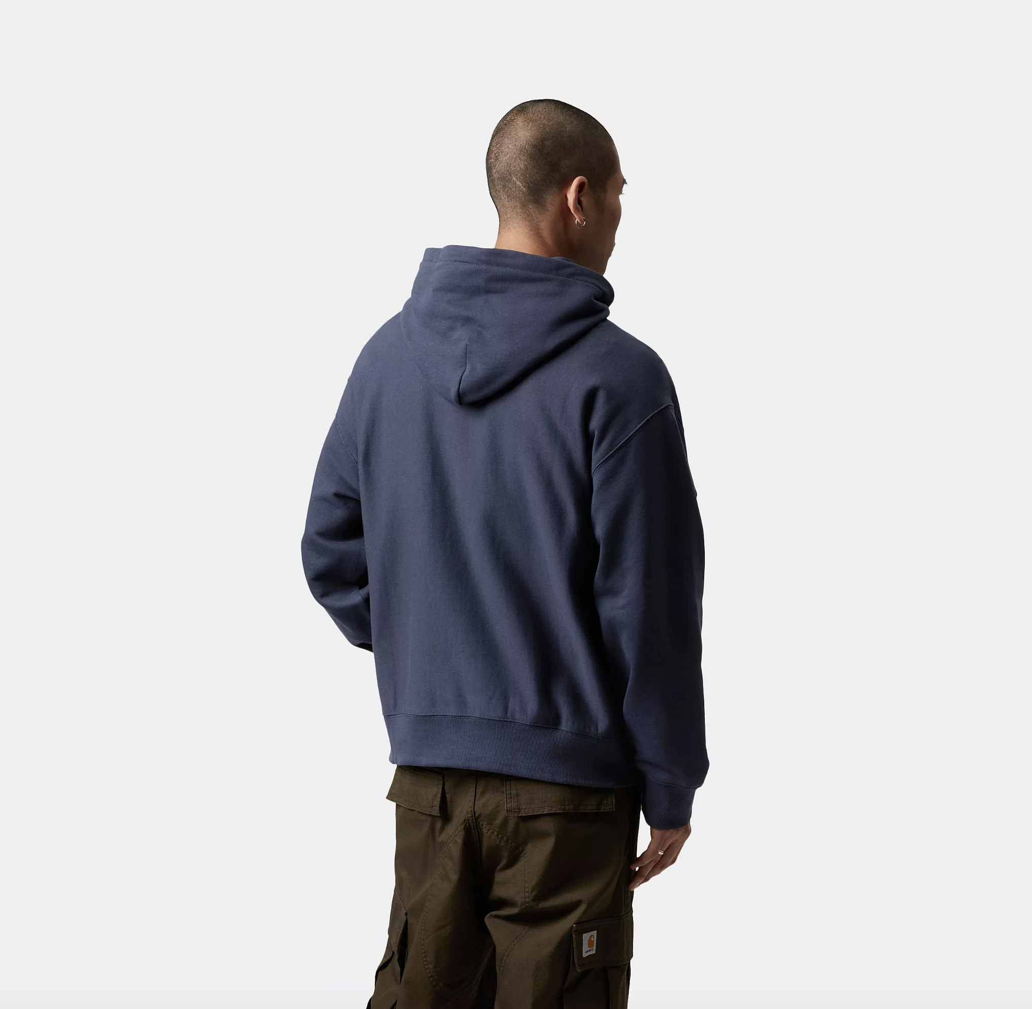 Sudadera Con Capucha Carhartt WIP Label Script - Blue