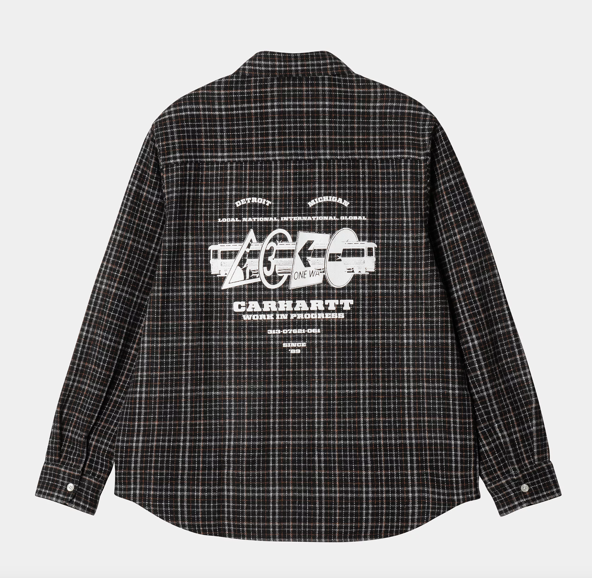 Sobrecamisa Carhartt WIP Runaway Millett - Millet Check, Black/Wax