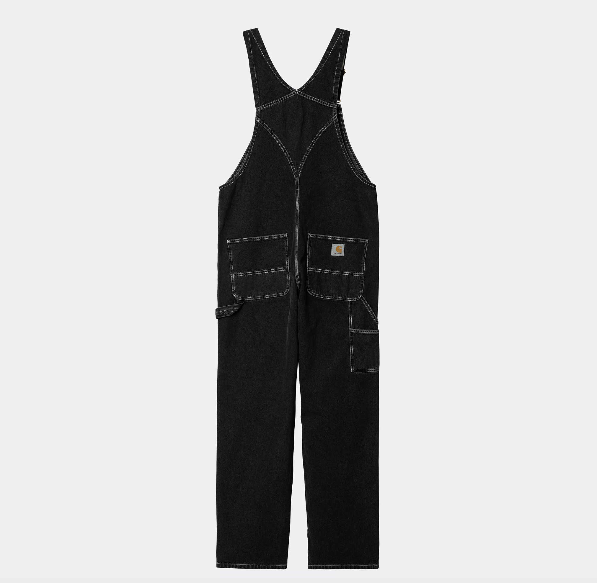 Peto Carhartt WIP Bib Overall - Black (Stone Washed)