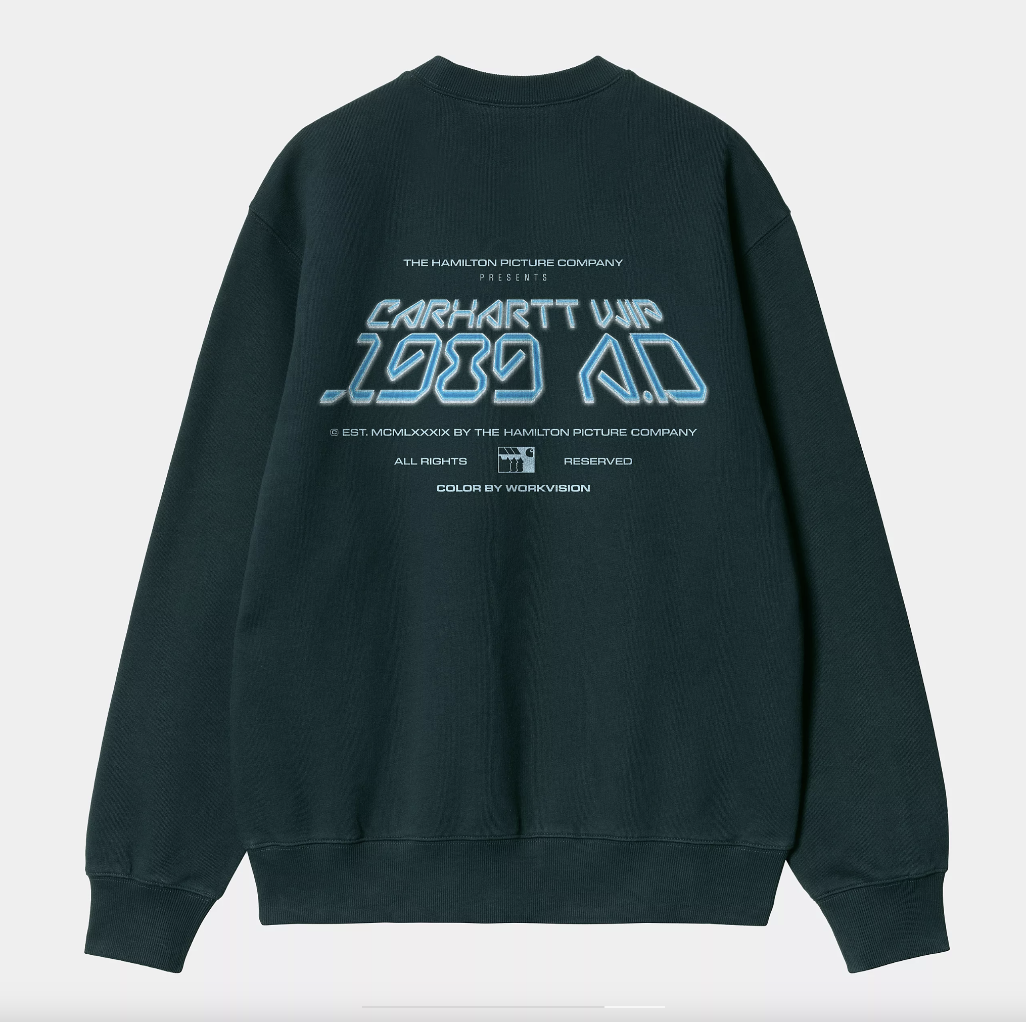 Sudadera Carhartt WIP Greatest Flicks - Deep Lagoon