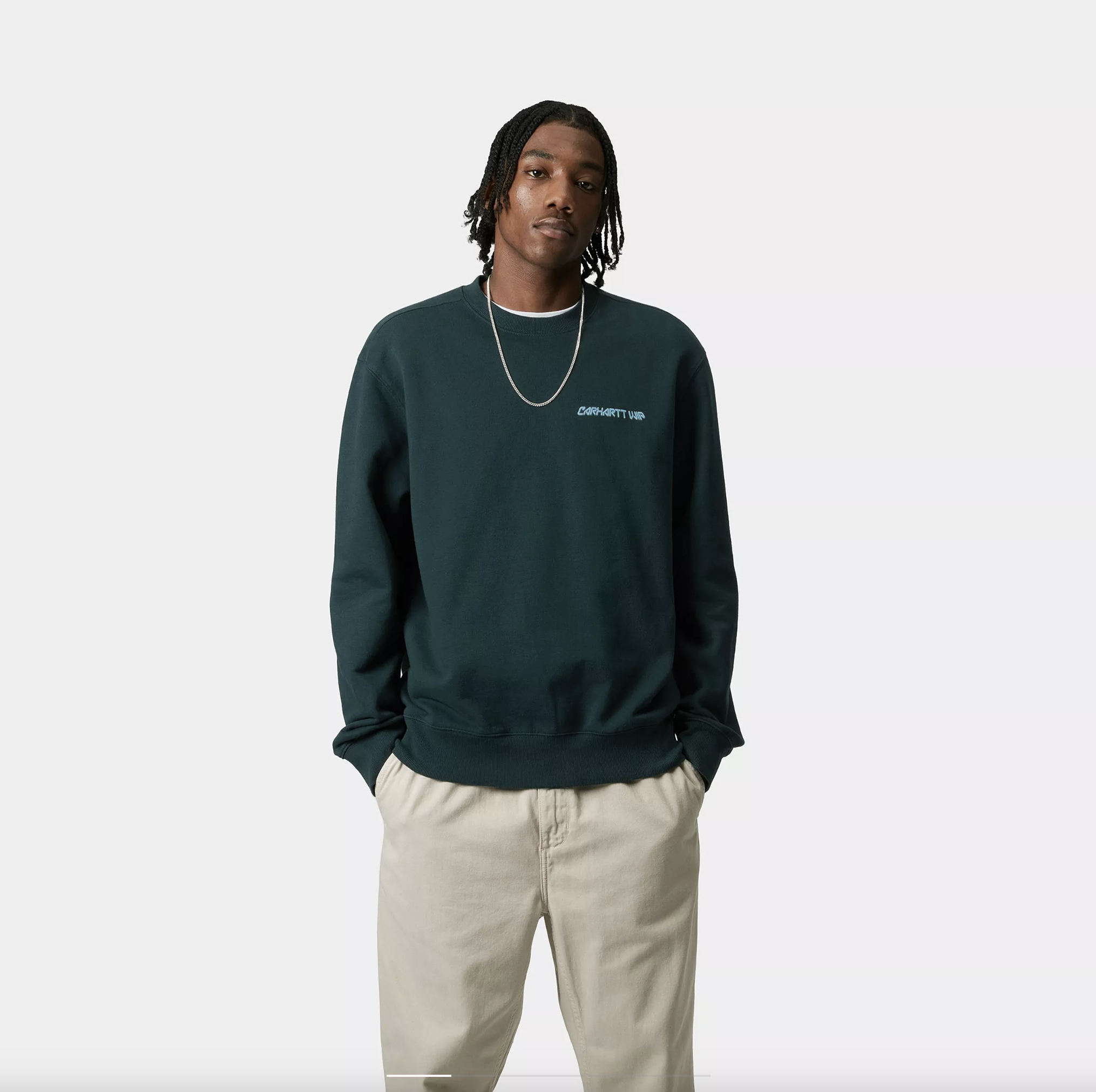 Sudadera Carhartt WIP Greatest Flicks - Deep Lagoon