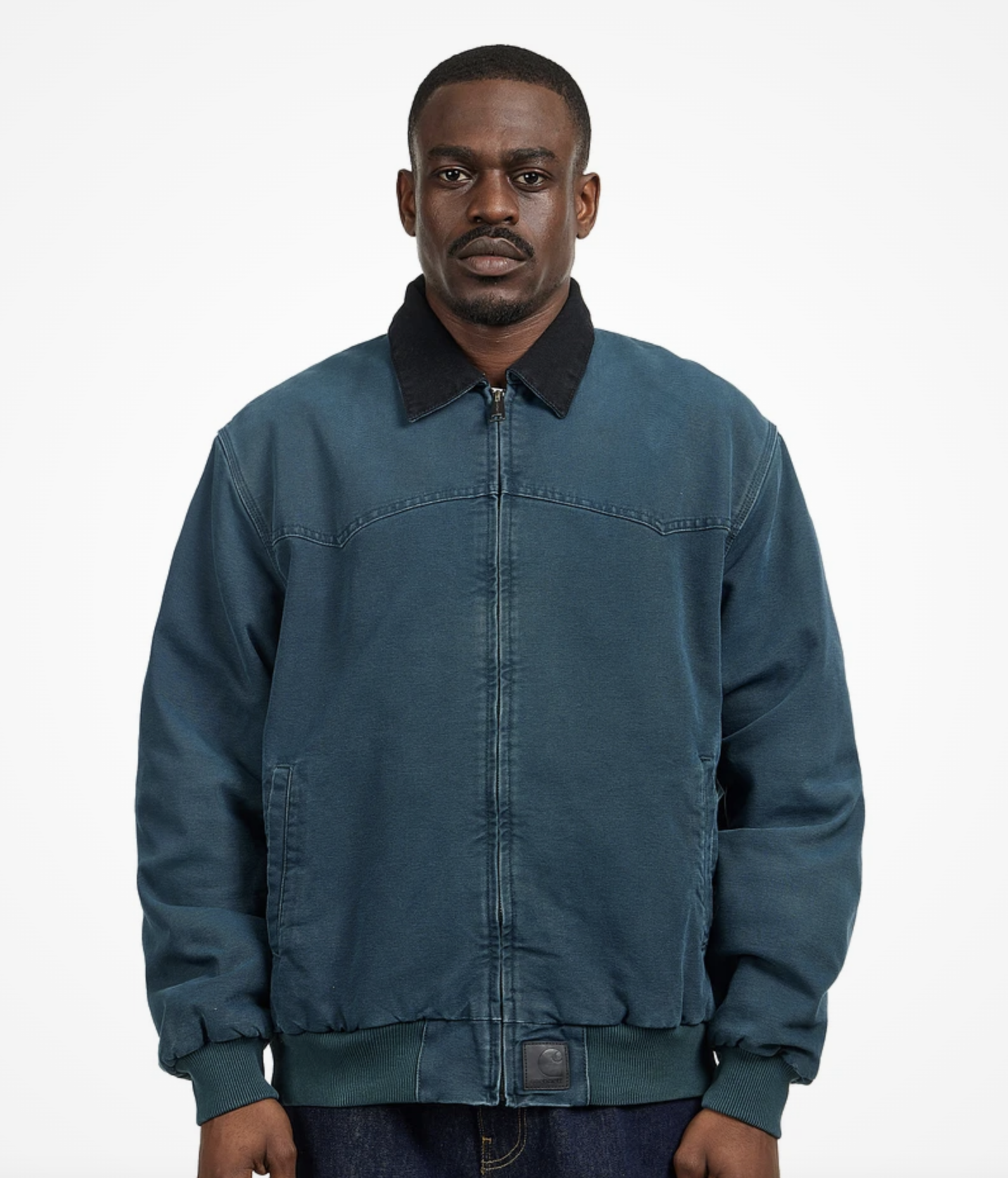 Chaqueta Carhartt WIP OG Santa Fe - Deep Lagoon (Stone Canvas)