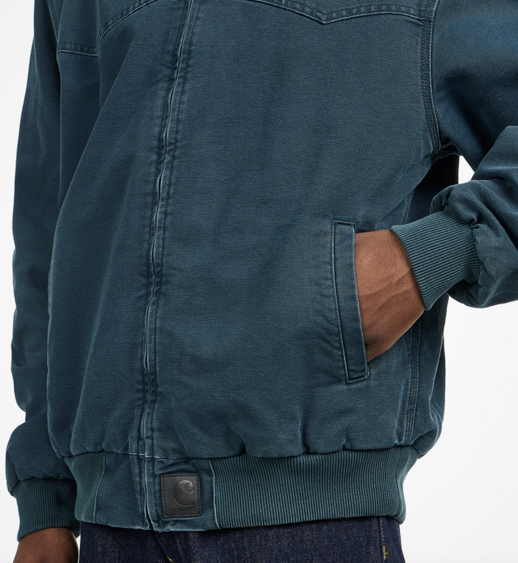 Chaqueta Carhartt WIP OG Santa Fe - Deep Lagoon (Stone Canvas)