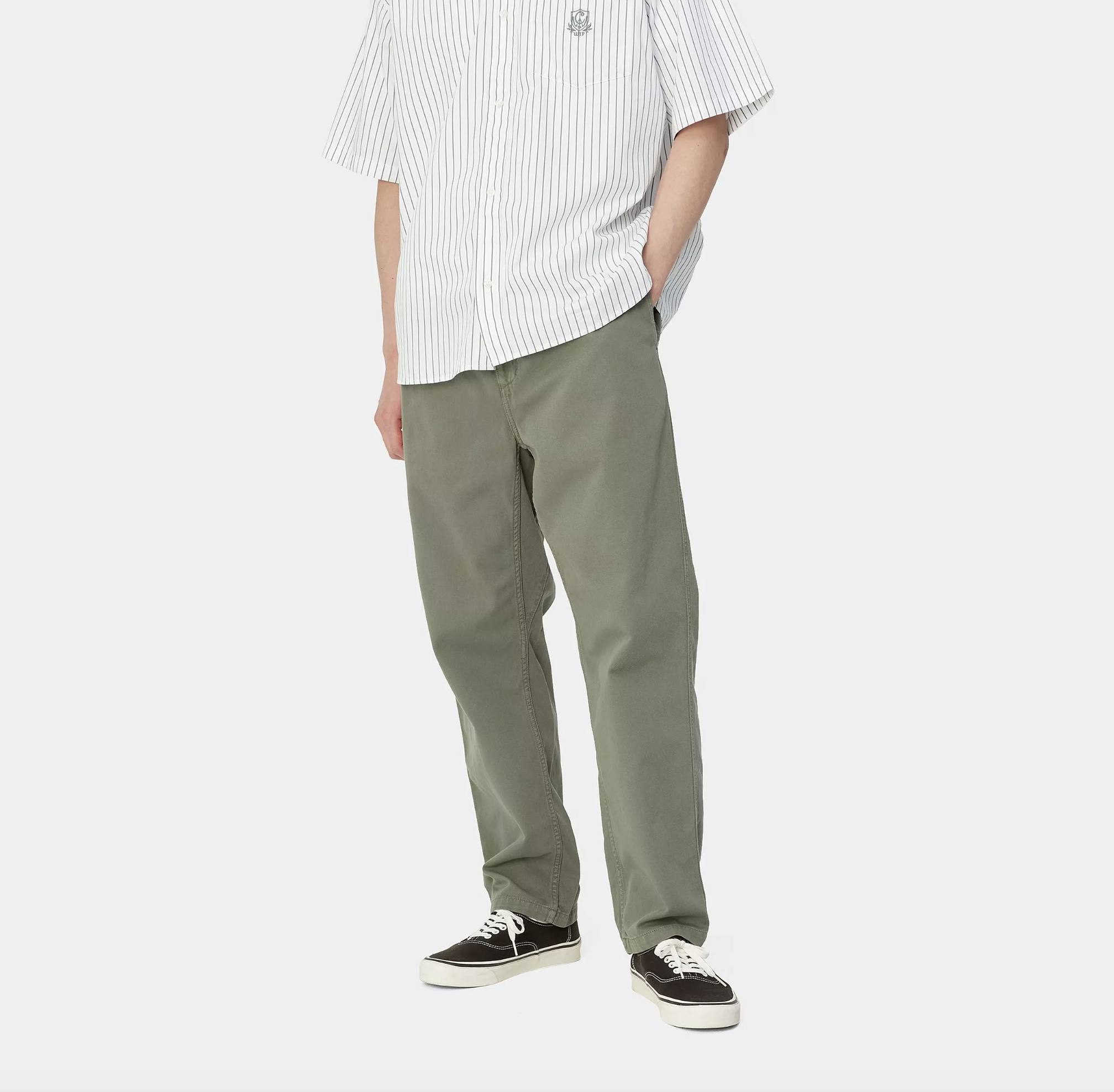 Pantalón Carhartt WIP Flint - Park (Garment Dyed)