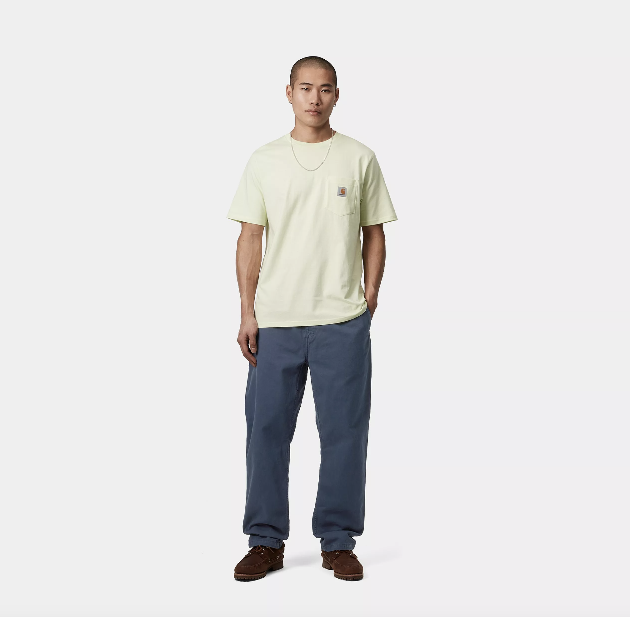Pantalón Carhartt WIP Flint - Dusky Blue (Garment Dyed)