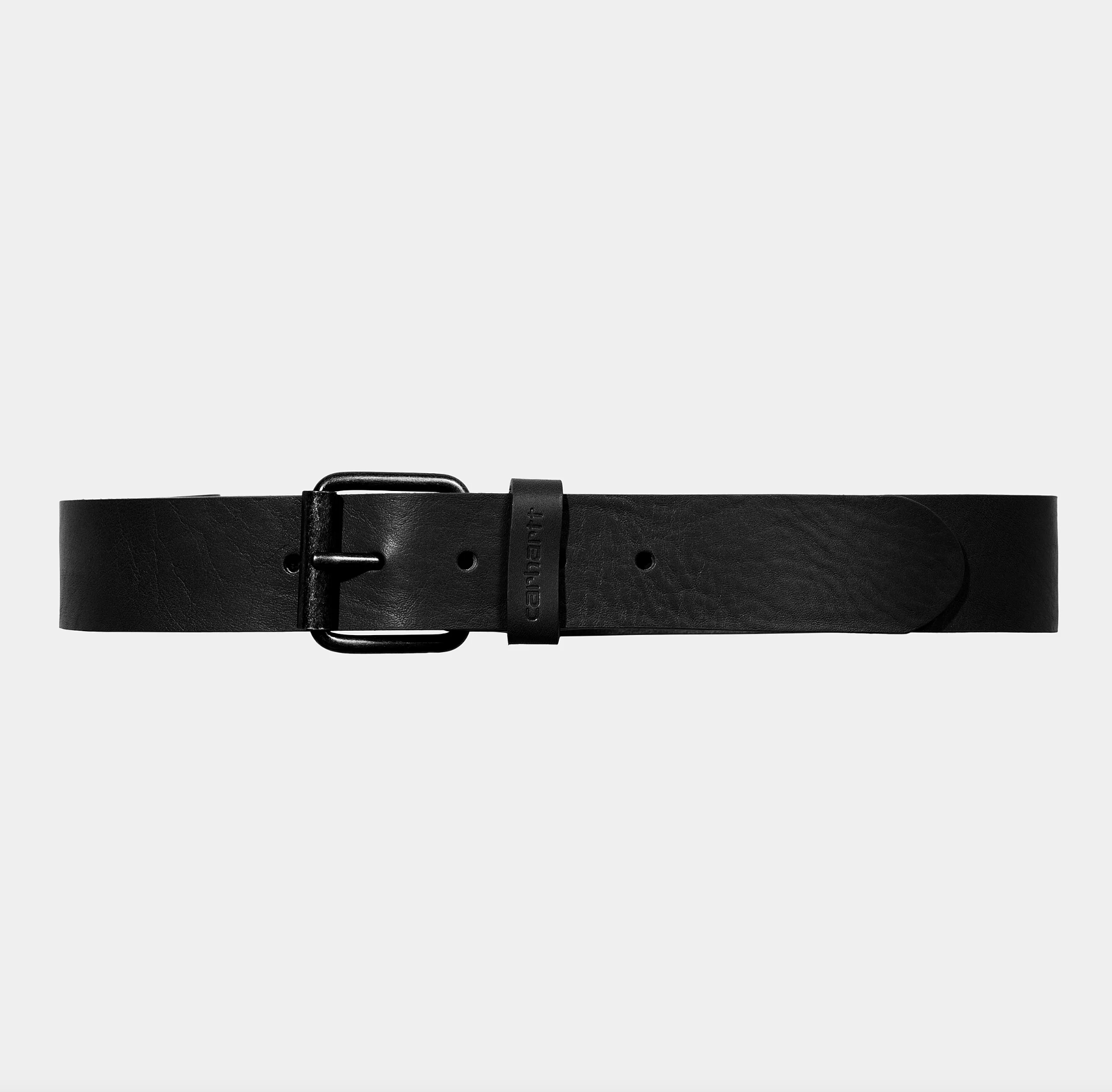 Cinturón Carhartt WIP Script Belt Leather - Black/Black