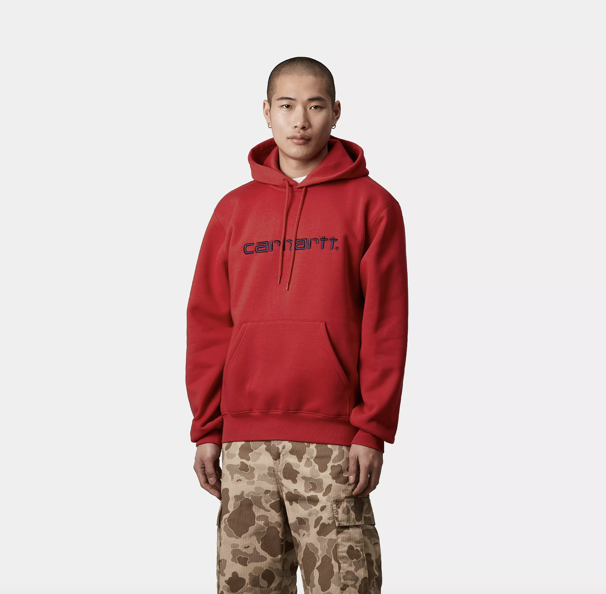 Sudadera con Capucha Carhartt WIP Sweat - Cherry/Space