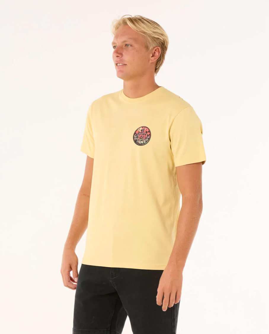 Camiseta Rip Curl Wettie Passage Icon - Straw