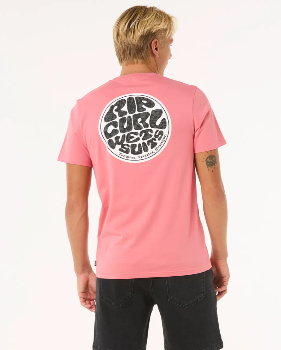 Camiseta Rip Curl Wettie Passage Icon - Watermelon
