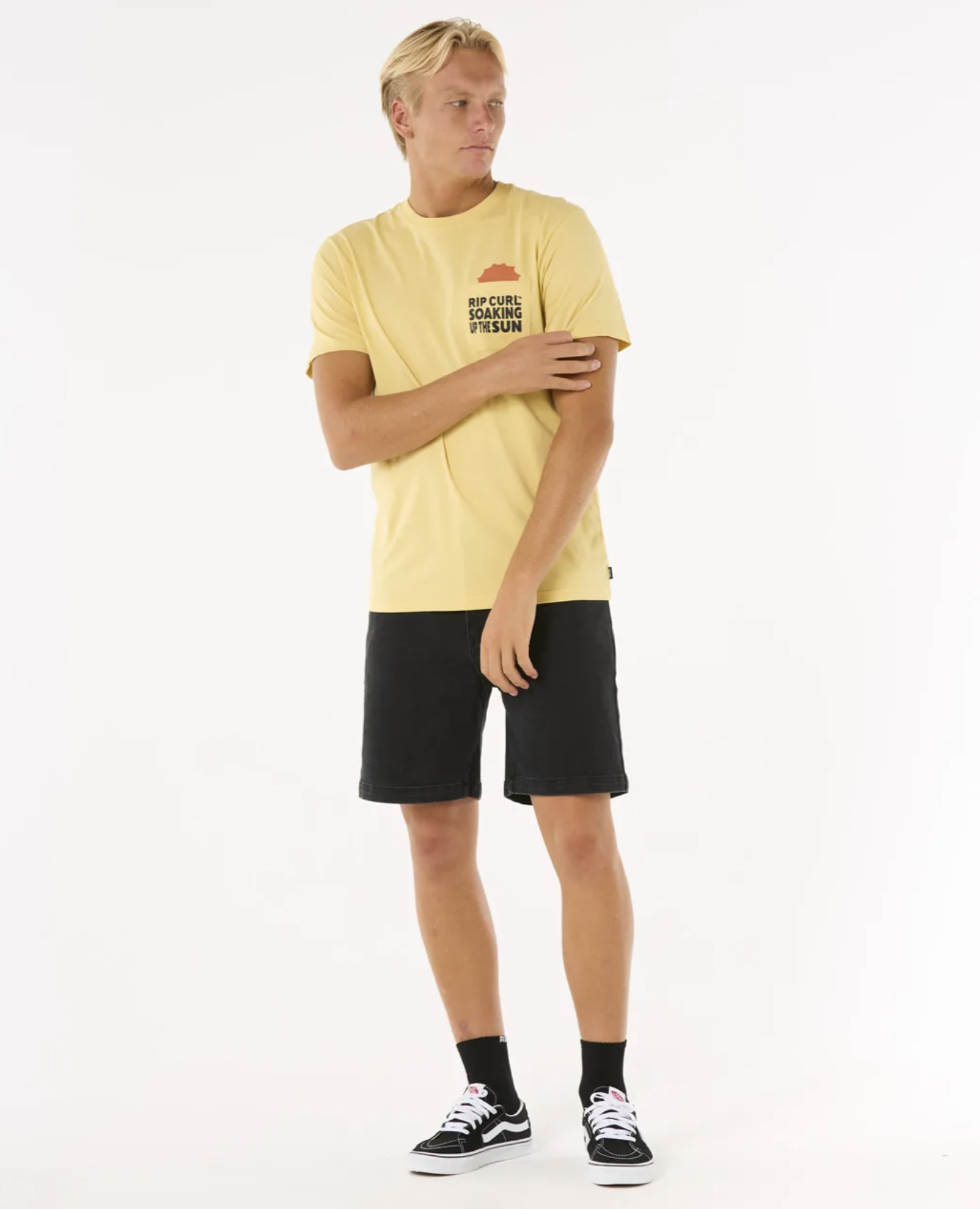 Camiseta Rip Curl Sun Soaker Pocket - Straw