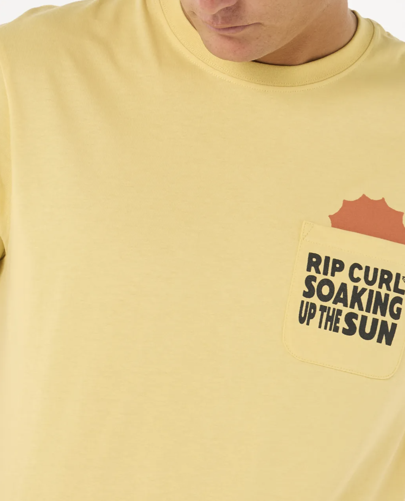 Camiseta Rip Curl Sun Soaker Pocket - Straw