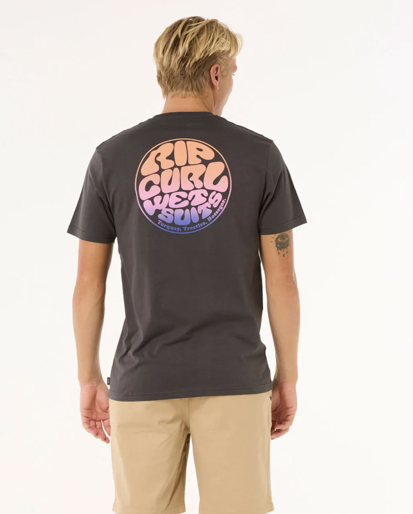 Camiseta Rip Curl Shield - Washed Black