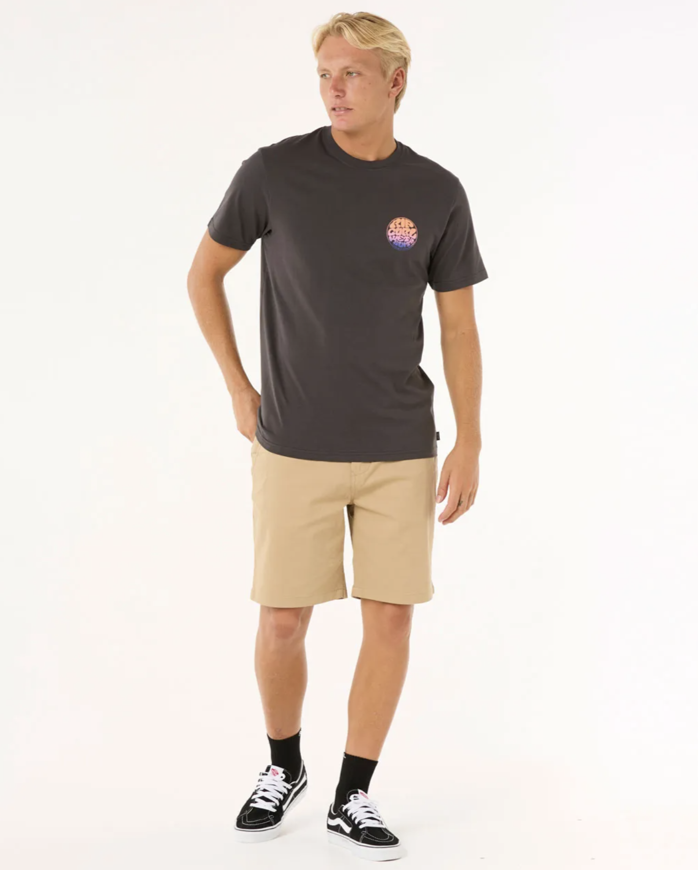 Camiseta Rip Curl Shield - Washed Black