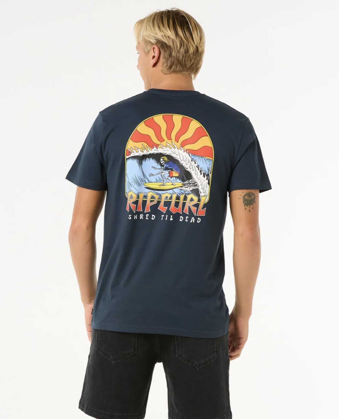 Camiseta Rip Curl Shred Til - Dark Navy