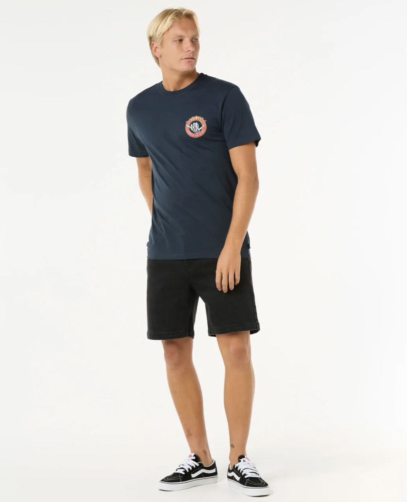 Camiseta Rip Curl Shred Til - Dark Navy