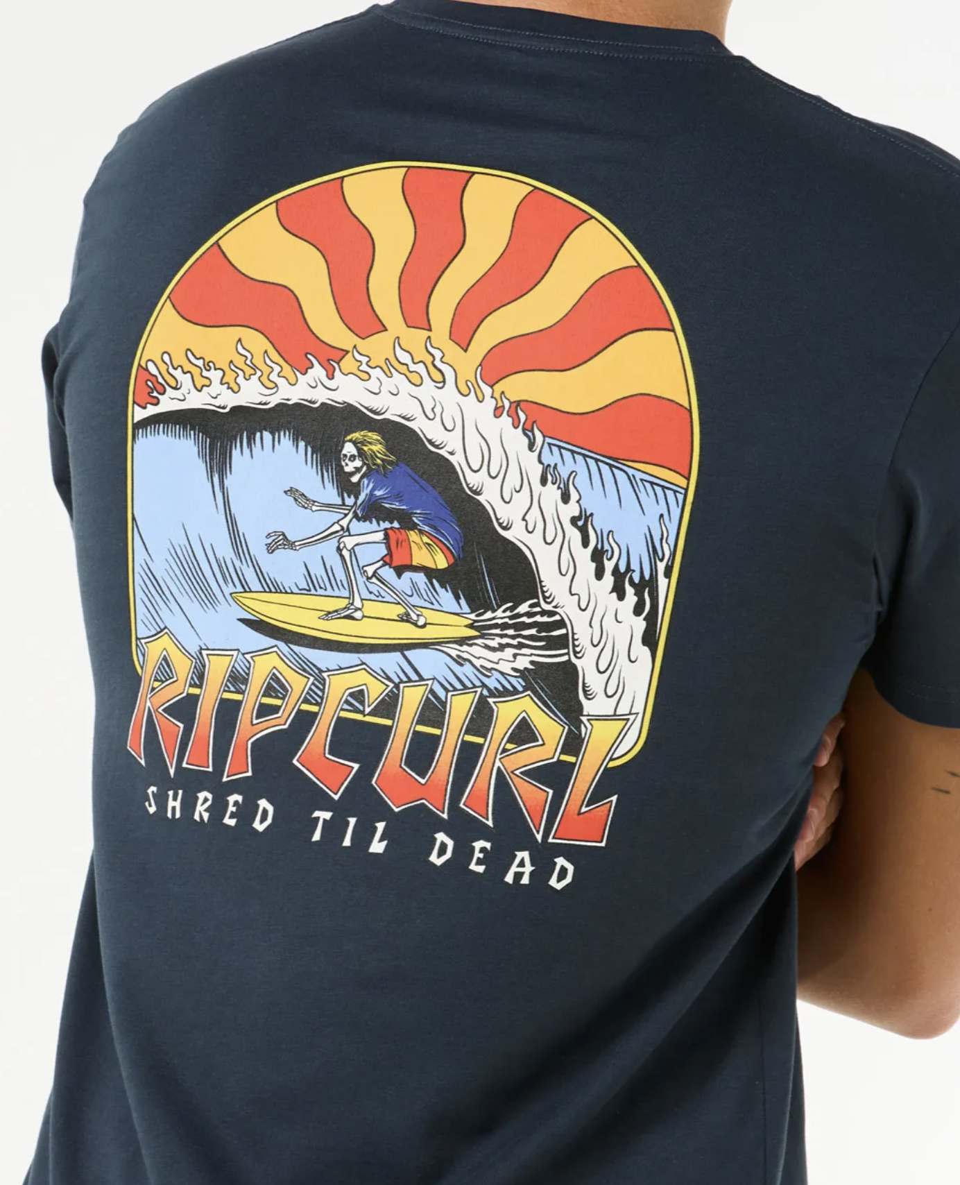 Camiseta Rip Curl Shred Til - Dark Navy