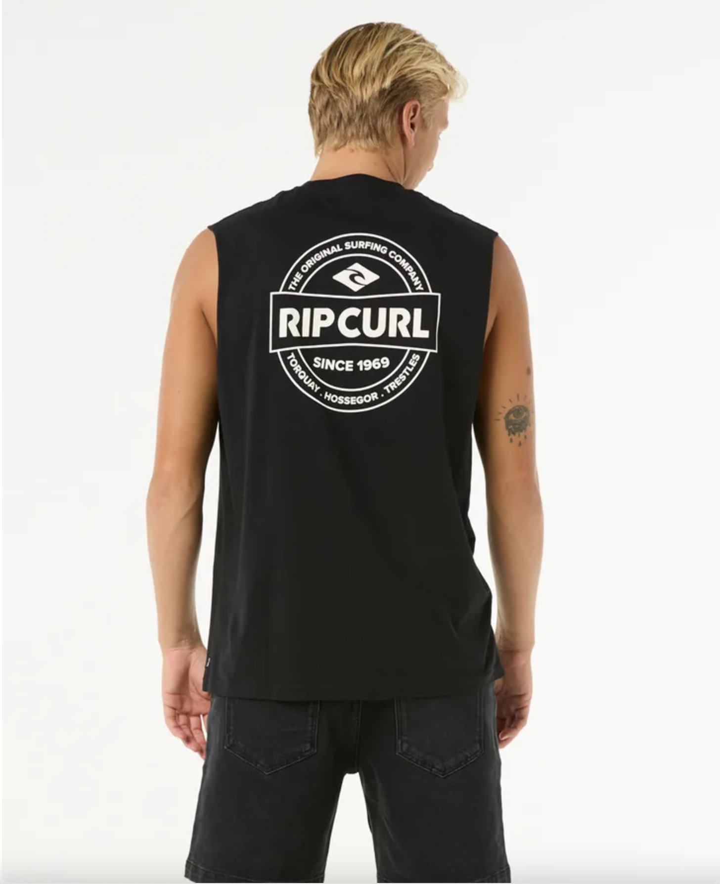 Camiseta Sin Mangas Rip Curl Stapler - Black