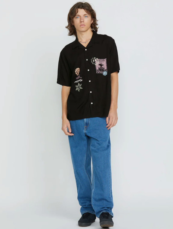 Camisa Volcom Filip Rygalski Woven - Black