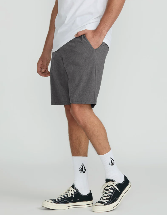 Pantalón Corto Híbrido Volcom Frickin Cross Shred Static 20&quot;- Charcoal Heather