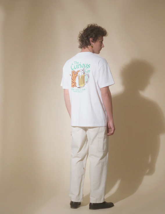 Camiseta Volcom Curious Cat - White