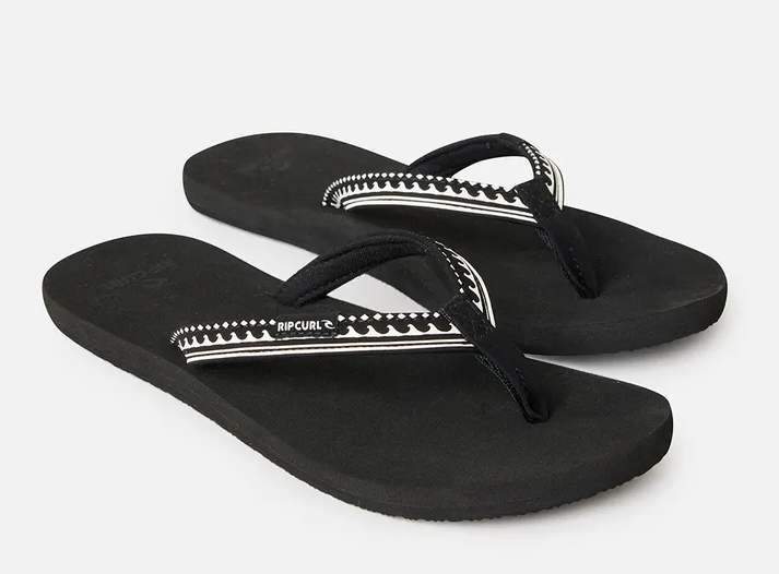 Chanclas Ripcurl Freedom Bloom Open - Black /off White